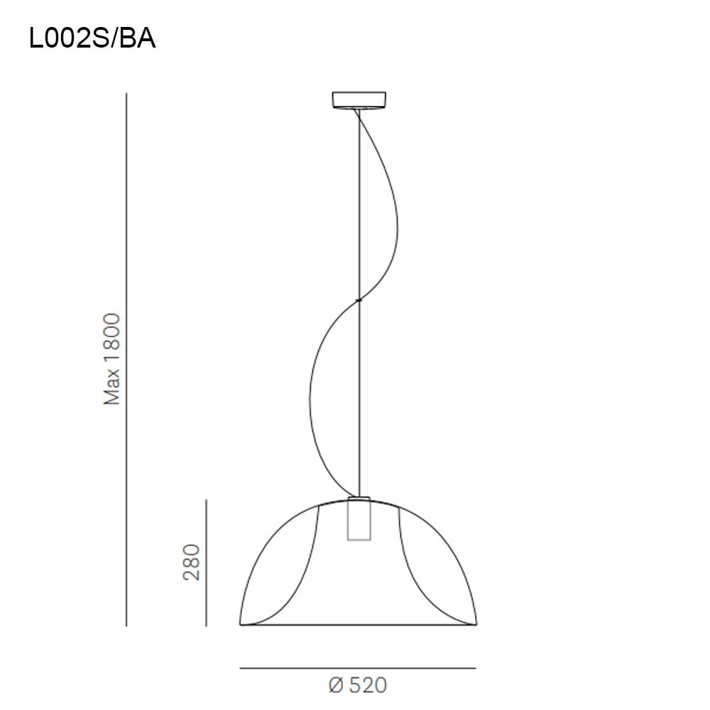 Suspension Titan D.42 gris intérieur blanc