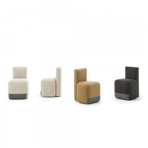 Silla Season de Viccarbe. Mobilario tapizado moderno para contract. Ideal para uso exterior.