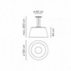 Lámpara suspensión Wind indoor Vibia