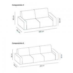 Sofá exterior Sistema Floor de Viccarbe. Mobilario para contract. Ideal para exteriores
