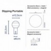 Lámpara batería Dipping Portable de Marset. Lámparas de sobremesa de diseño.