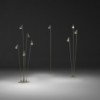 Lámpara de pie empotrada Brisa Vibia. Diseño de iluminaciòn para exteriores.