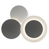 Lámpara aplique de diseño Puck Wall Art triple de Vibia. Lámparas modernas interior.