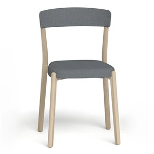 Silla moderna Noa en madera de Enea. Mobiliario tapizado para interiores.