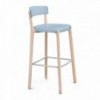 Taburete moderno Noa polipropileno de Enea. Diseño moderno de madera. 
