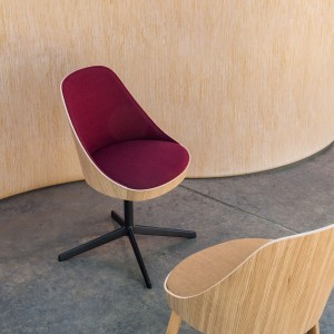 Silla moderna Silla Kaiak 4R Enea. Diseño de diseño ideal para oficinas.