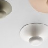 Lámpara techo funnel de Vibia. Diseño moderno para lámparas de salones.