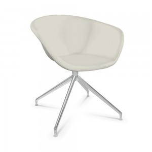 Silla Duna 02 polipropileno giratoria Arper. Diseño para hogar y contract.