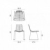Silla Leaf apilable de Arper. Mobiliario de diseño para hogar y contract.