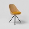 Silla moderna Kaiak Spin Enea. Diseño moderno en acero lacado tapizada.