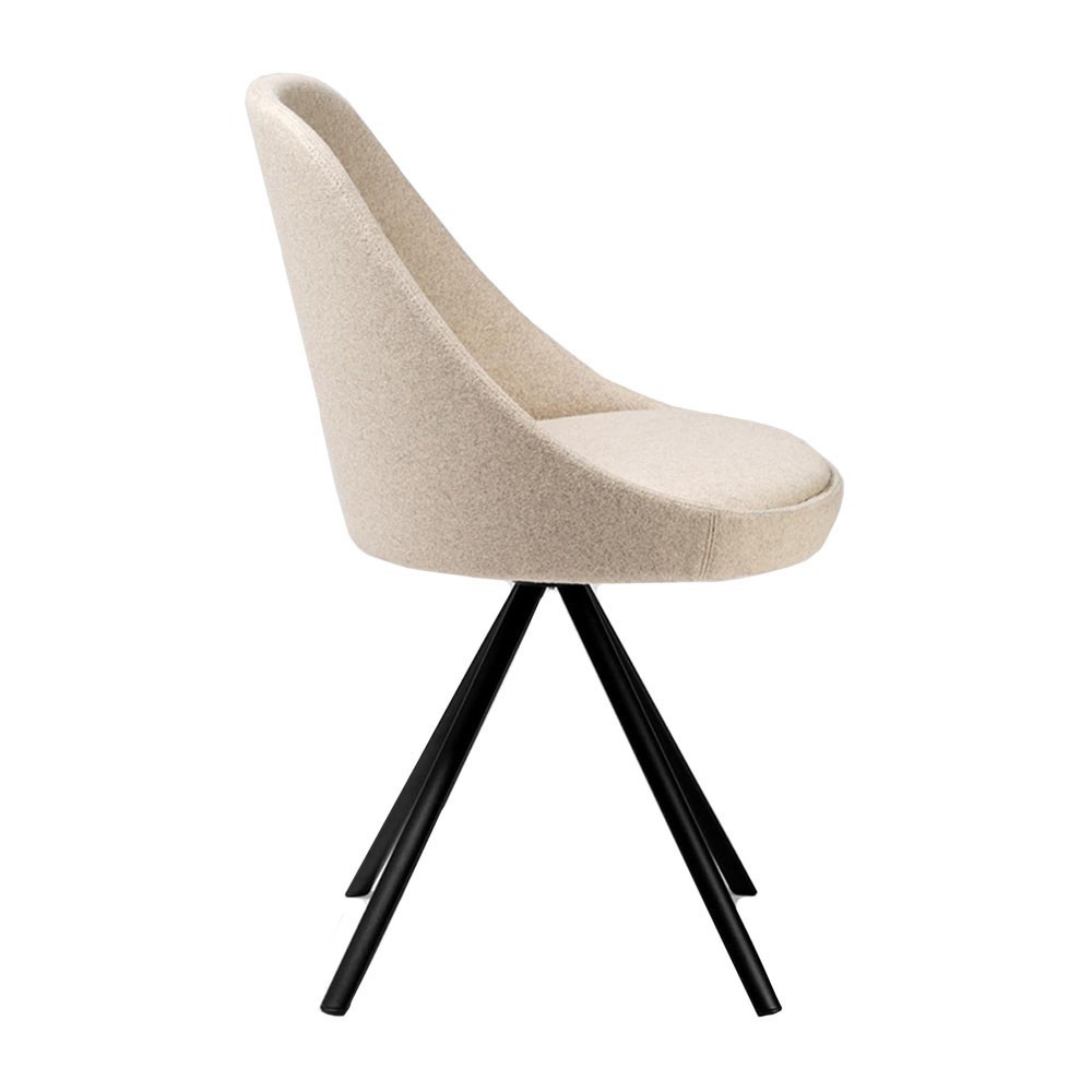 Silla moderna Kaiak Spin Enea. Diseño práctico tapizado ideal para oficinas.