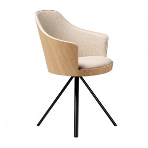 Sillón moderno Kaiak Spin Enea. Diseño moderno tapizado para interiores.