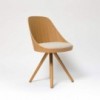 Silla moderna Silla Kaiak Spin wood Enea. Diseño para ambientes interiores.