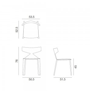 Silla Saya Madera Arper. Sillas modernas de diseño para comedor y contract.
