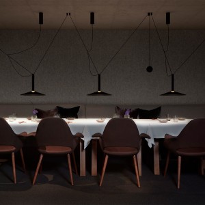 Lámpara Milana Counterweight suspensión de Marset. Lámparas modernas.