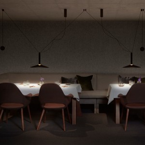 Lámpara Milana Counterweight suspensión de Marset. Lámparas modernas.