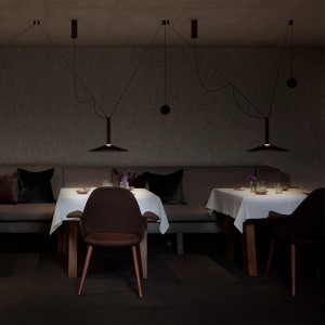 Lámpara Milana Counterweight suspensión de Marset. Lámparas modernas.