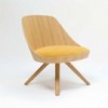 Butaca Kaiak Lounge Spin Wood Enea. Diseño en madera para interiores.