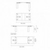 Mesa extensible Ray Plus de Fiam. Muebles de cristal. Mesas de diseño.