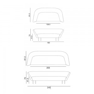 Sofá Loop Arper. Muebles de diseños modernos para hogar o contract.