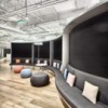 Puff Pix de Arper. Muebles modernos de diseño. Puff para salón tapizado.