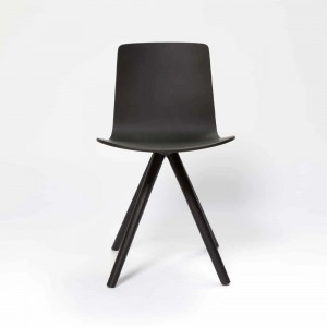 Silla Lottus Spin Enea. Moderno diseño fijo o giratorio en acero.