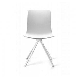 Silla Lottus Spin Enea. Moderno diseño fijo o giratorio en acero.