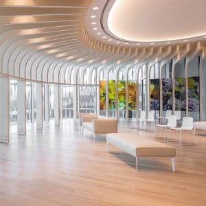 Banco Sean de Arper. Diseño de muebles tapizados para espacios interiores.