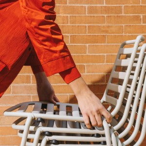 Silla de acero Street de Enea. Muebles de diseño para exteriores.