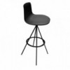 Taburete Lottus de Enea. Mueble giratorio en base de acero lacado.