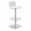 Taburete Lottus pie de Enea. Mueble giratorio en base central de acero.