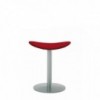 Taburete Coma tapizado de Enea. Diseño fijo en base de acero lacado.