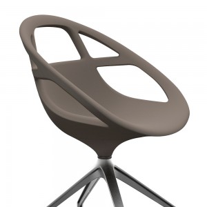 Silla Lola Spider de Casprini. Sillas giratorias modernas de diseño italiano.