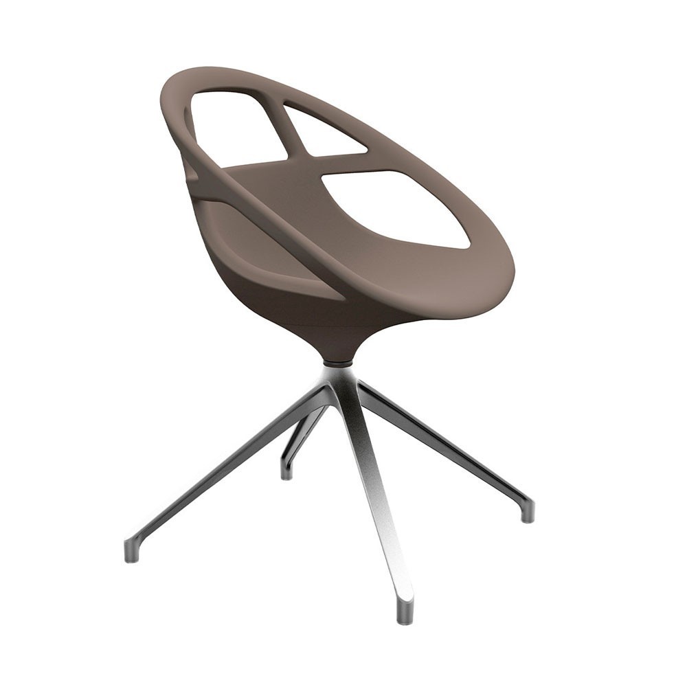 Silla Lola Spider de Casprini. Sillas giratorias modernas de diseño italiano.