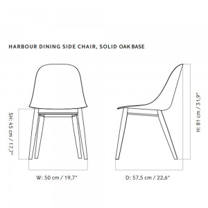 Silla Harbour Side madera de Audo Copenhagen. Sillas modernas.