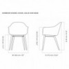 Silla Harbour madera de Audo Copenhagen. Sillas modernas.