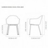 Silla Harbour Dining de Audo Copenhagen. Sillas modernas.