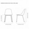 Silla Harbour Side acero de Audo Copenhagen. Sillas modernas.