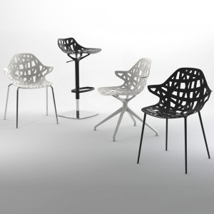 Taburete Pelota de Casprini. Taburetes giratorios modernos de diseño italiano.