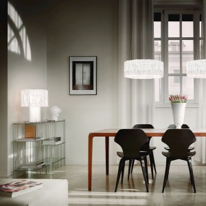 Lámpara Accordéon sobremesa de Slamp. Elegante diseño de Marc Sadler.