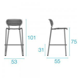 Taburete Apero de Emu. Taburetes de diseño.