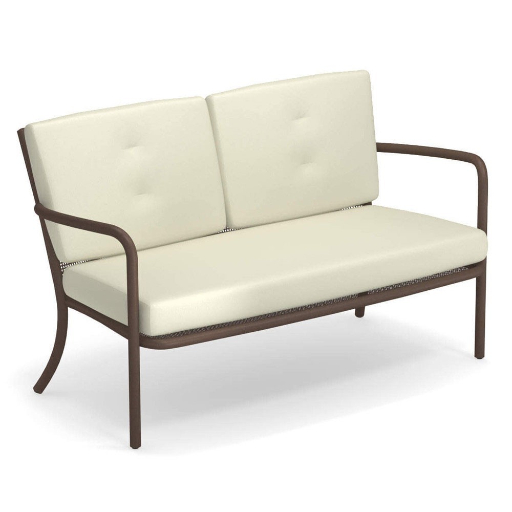 Sofá 2 plazas Athena para espacios exteriores de Emu.