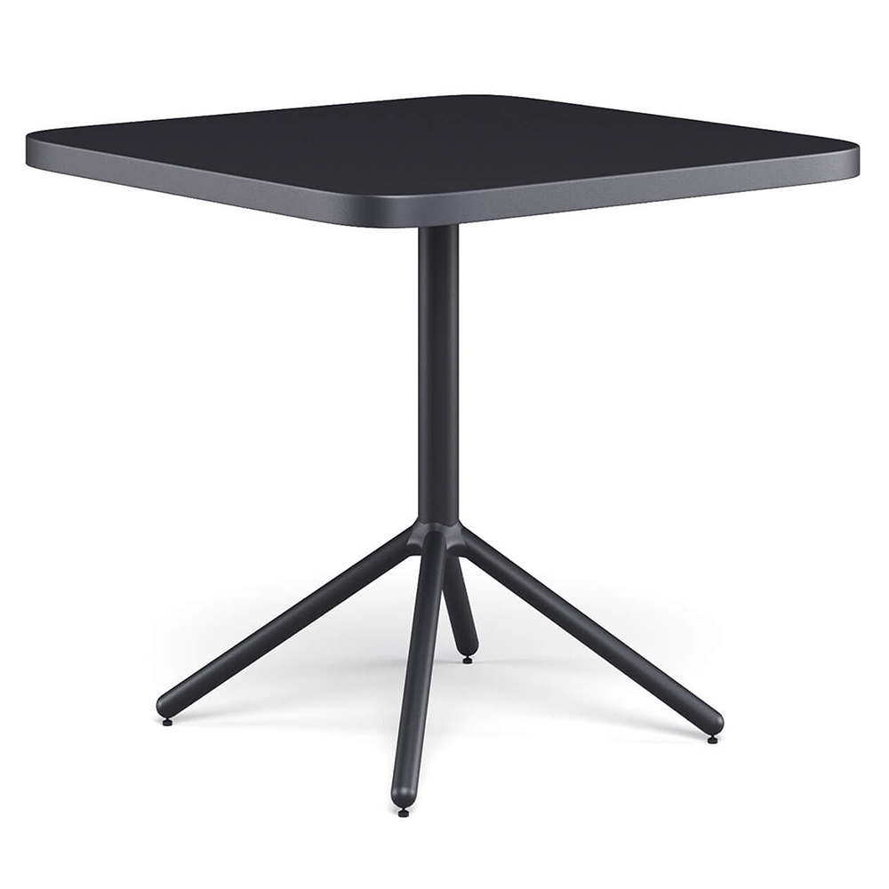 Mesa Cuadrada Plegable Grace diseñada para espacios exteriores Emu.
