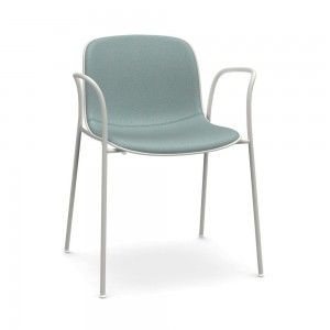 Silla Troy Semi-tapizada Acero Magis. Silla de diseño para salón u oficina.
