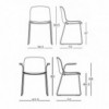 Silla Troy Madera Patín de Magis. Silla de madera de diseño contemporáneo.