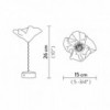Lámpara de sobremesa LaFleur Battery de Slamp. Diseño para interiores.