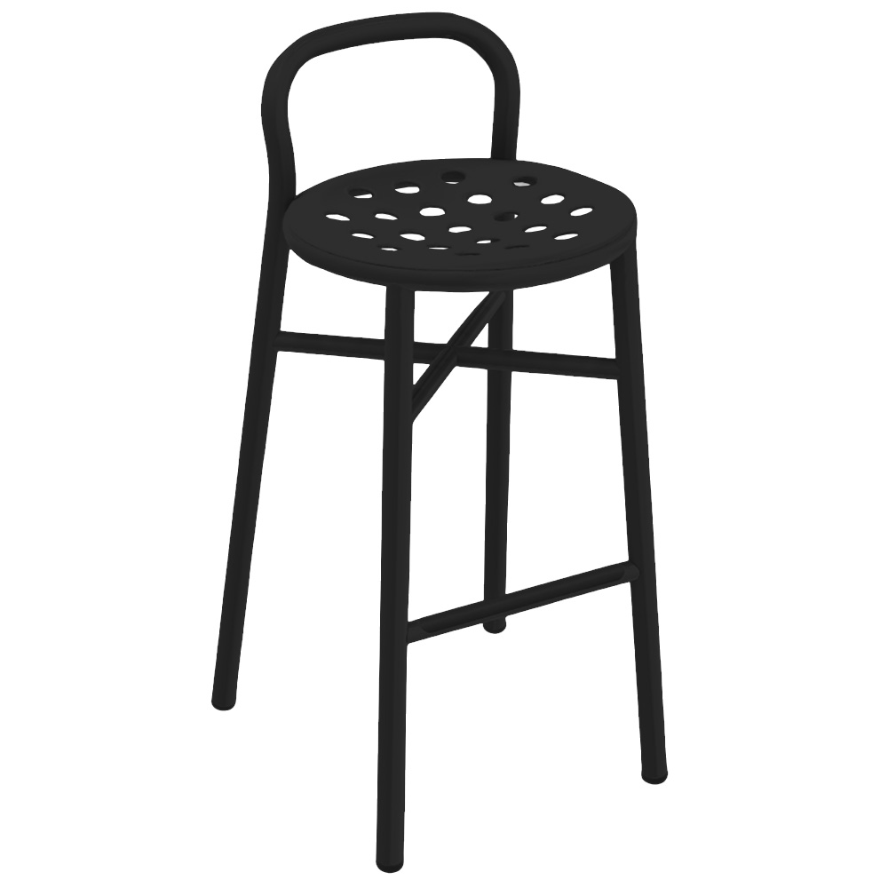 Taburete Pipe de Magis. Taburete de diseño de aluminio apto para exteriores.