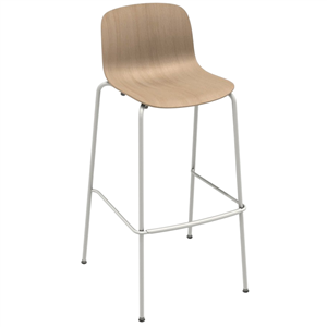 Taburete Troy Madera Acero de Magis. Taburete apilable de diseño moderno.