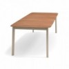 Mesa Extensible rectangular diseñada para ambientes exteriores de Emu.