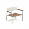 Sillón Shine moderno diseñado para espacios exteriores de Emu.
